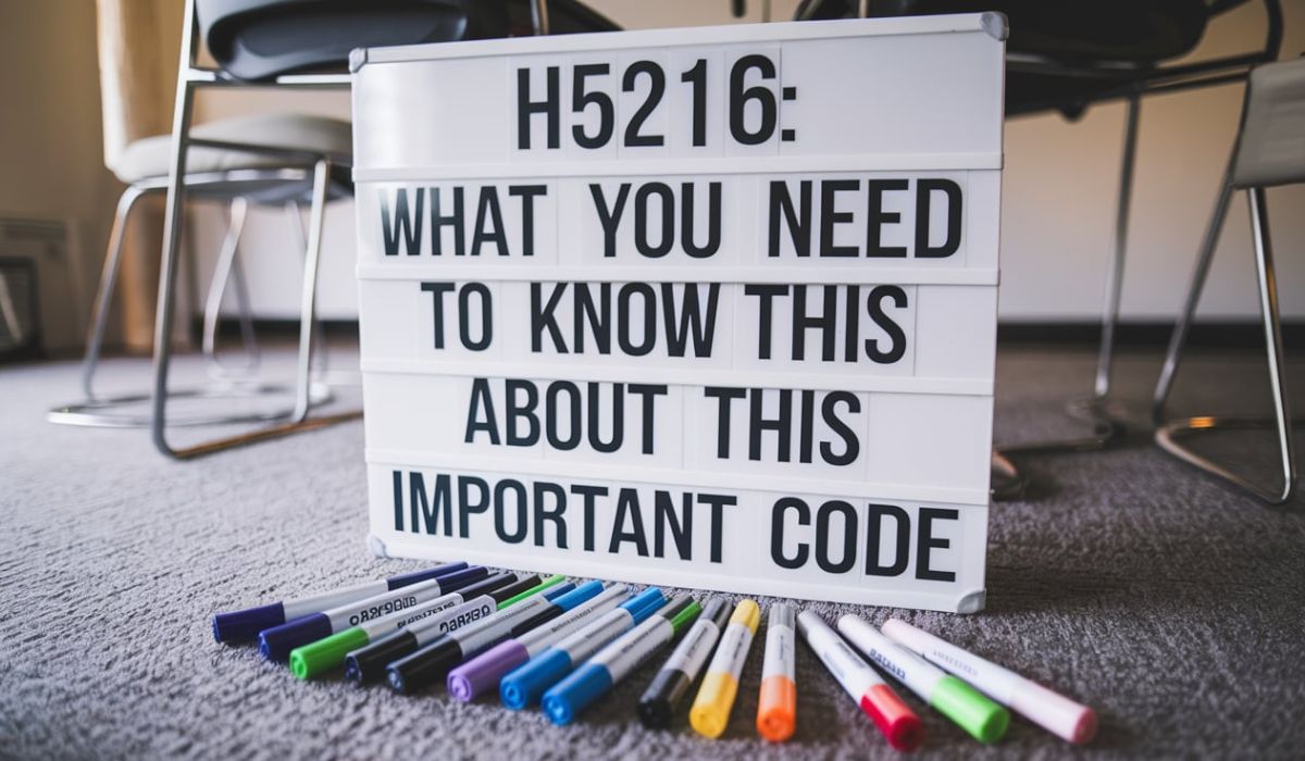 H5216: What You Need to Know About This Important Code