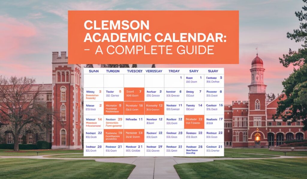 Clemson Academic Calendar: A Complete Guide