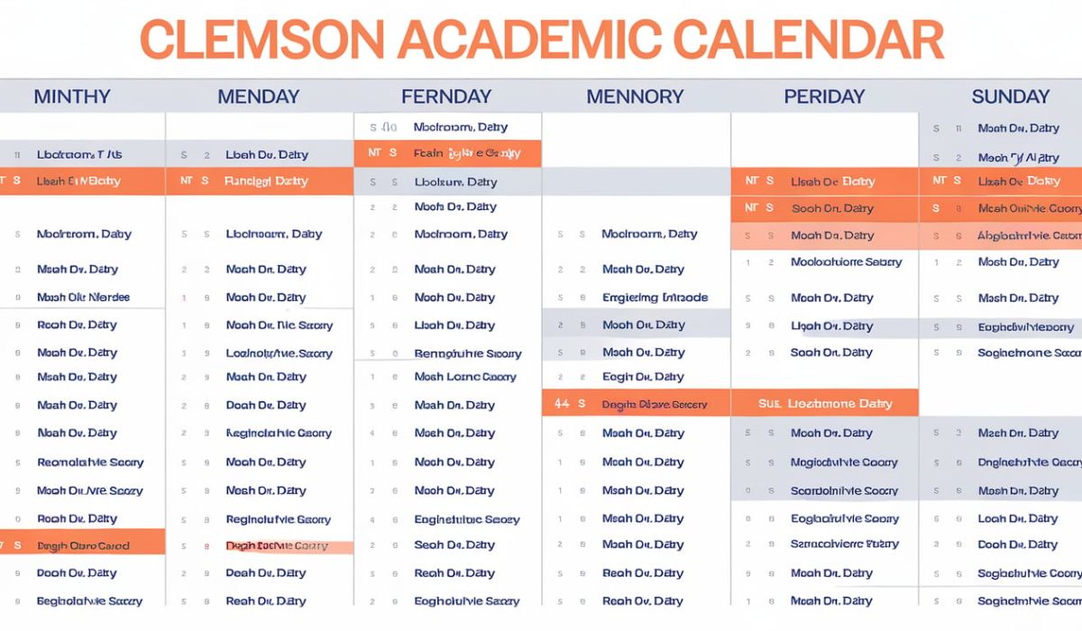 Clemson Academic Calendar: A Complete Guide
