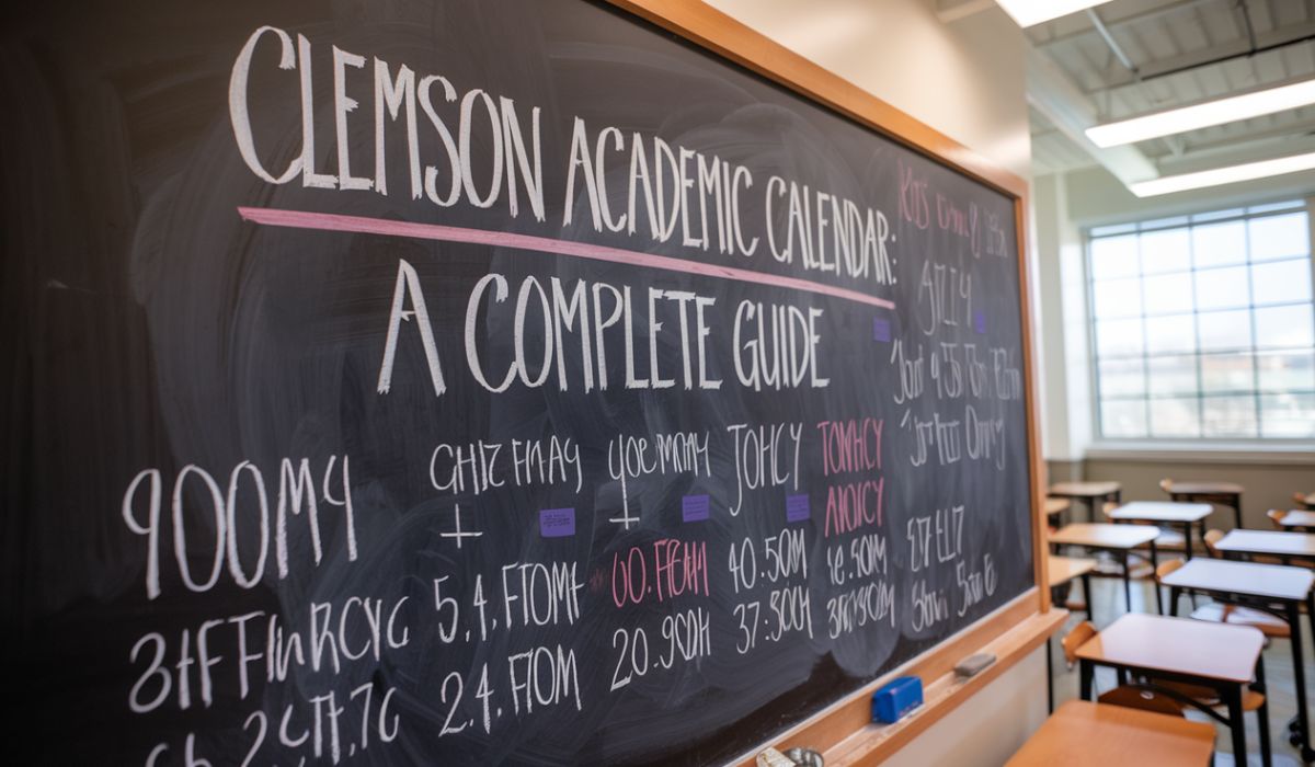 Clemson Academic Calendar: A Complete Guide
