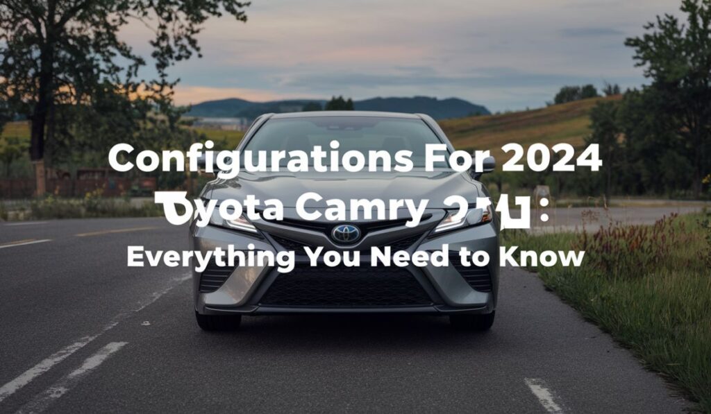 Configurations for 2024 Toyota Camry: Everything You Need to Know